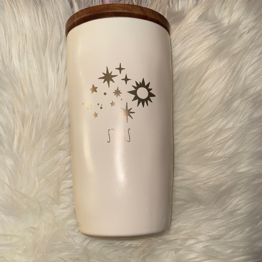 Rae Dunn Wooden Lid Tumbler
